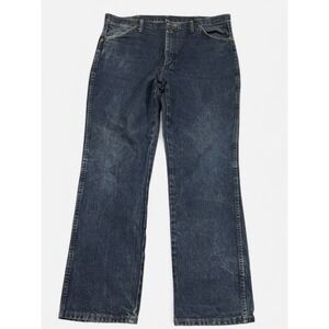 Wrangler 936PWD Jeans Mens 38x32 Dark Wash Straight Leg Y2K Denim‎